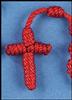 Knotted Cord Rosary - Red